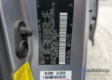 2012 Toyota Sienna Xle z USA, uszkodzony, nr VIN 5TDDK3DC1CS045645